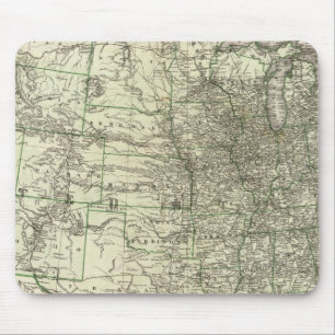 New railroad map of the United States 2 Mouse Pad