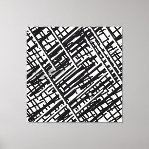 New random black lines design,lines, random lines, canvas print