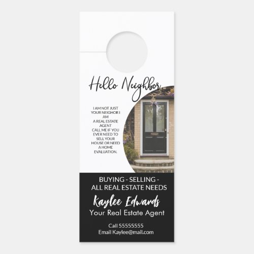 New Real Estate Agent door hanger