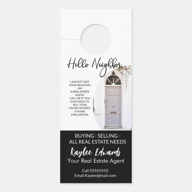 New Real Estate Agent door hanger (Front)