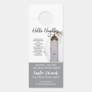 New Real Estate Agent door hanger