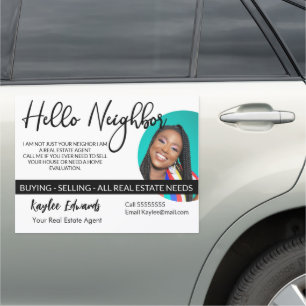 New Real Estate Agent flyer Car Magnet