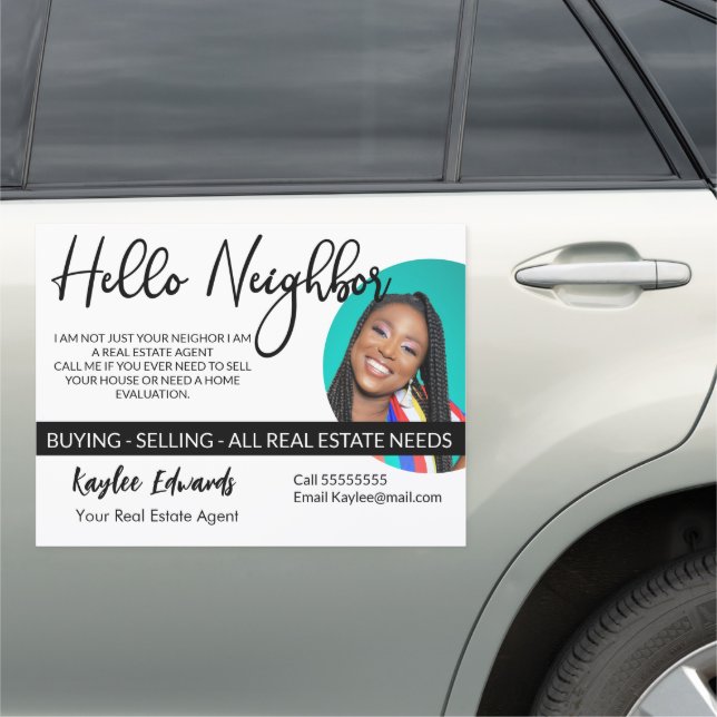 New Real Estate Agent flyer Car Magnet (In Situ)
