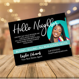 New Real Estate Agent Photo Postcards Customizable