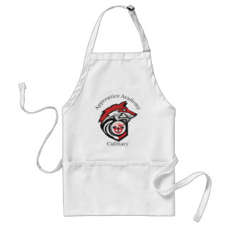 New Red Wolf logo, school name, website Adult Apron