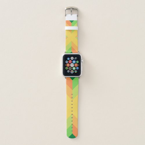 new redyellowgreen and bluerectangle patterns  apple watch band