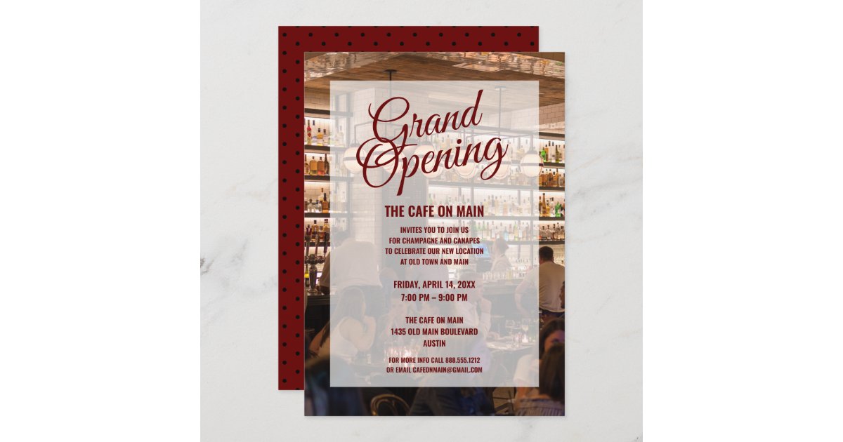 New Restaurant Grand Opening | New Invitation | Zazzle