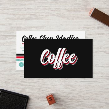 New Retro Coffee Shoppe Loyalty Punch Card by identica at Zazzle