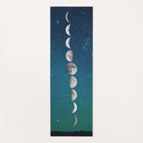 NEW Reversible Sunset Sky and Moon Phases Yoga Mat