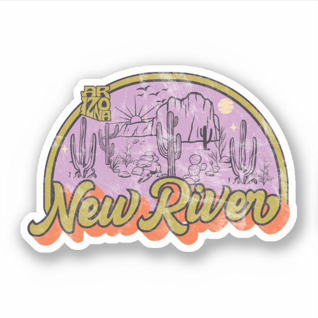 New River, Arizona  Sticker (Front)