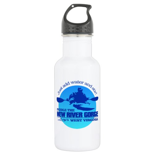 New River Blue  Stainless Steel Water Bottle