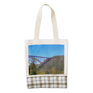 New River Bridge Fayette County Zazzle HEART Tote Bag