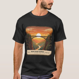 New River Gorge Bridge at Sunset T-Shirt