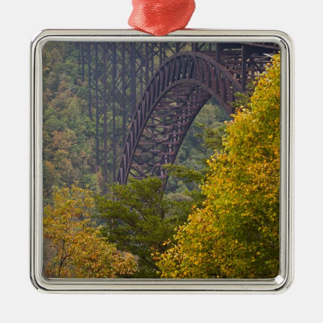 New River Gorge Bridge, New River Gorge Metal Ornament (Front)