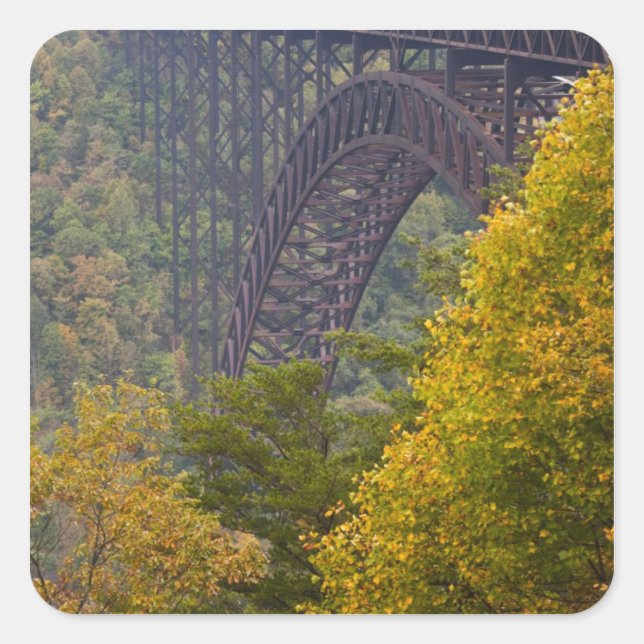 New River Gorge Bridge, New River Gorge Square Sticker (Front)
