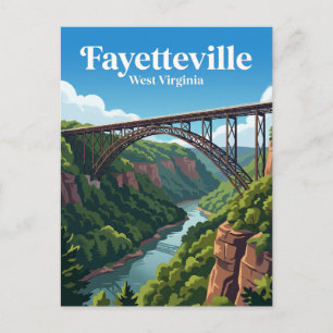 New River Gorge Bridge USA Postcard