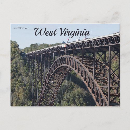 New River Gorge Bridge West Virginia Postcard