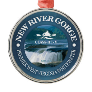 New River Gorge (c) Metal Ornament