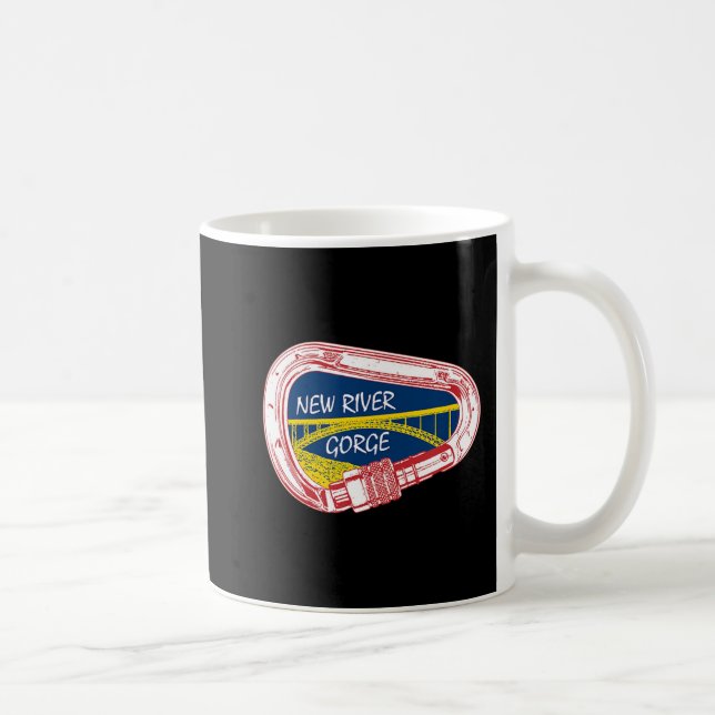 New River Gorge Climbing Carabiner  Coffee Mug (Right)