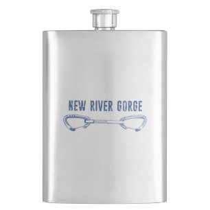 New River Gorge Climbing Quickdraw Flask
