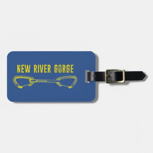 New River Gorge Climbing Quickdraw Luggage Tag