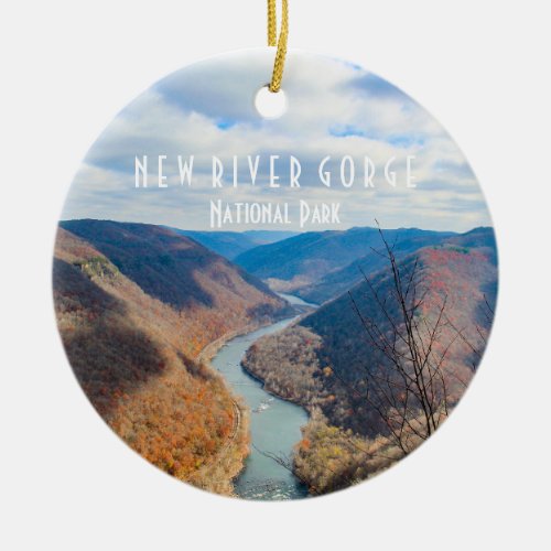 New River Gorge National Park Ceramic Ornament