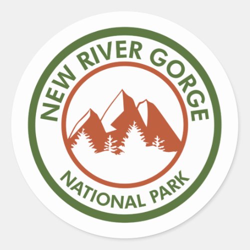 New River Gorge National Park Classic Round Sticker