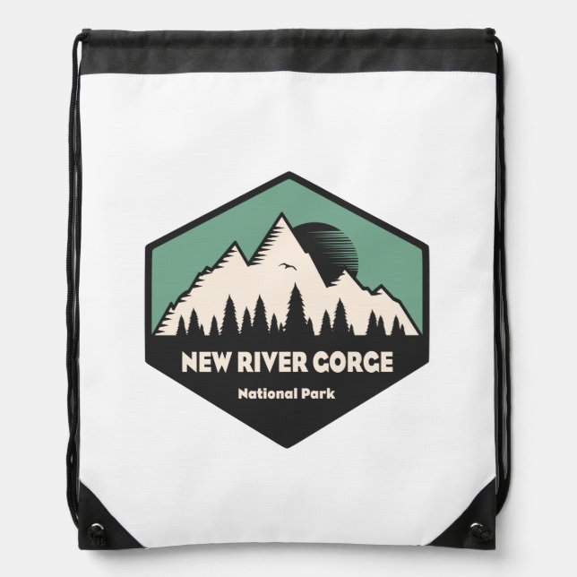 New River Gorge National Park Drawstring Bag (Front)