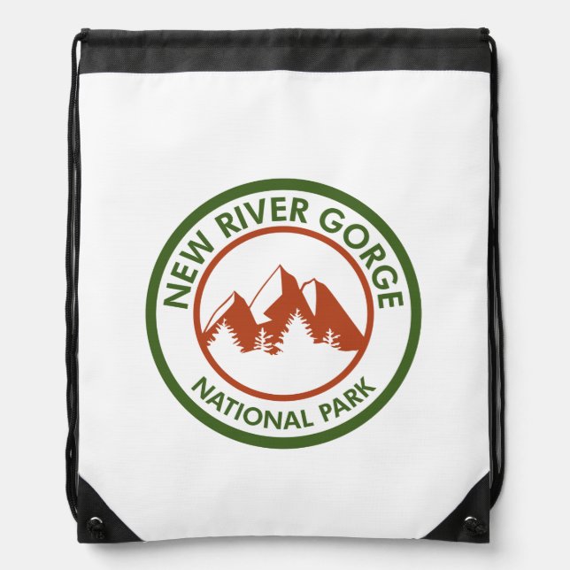New River Gorge National Park Drawstring Bag (Front)