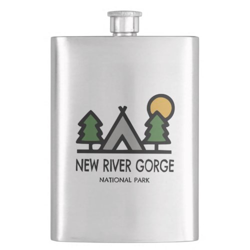 New River Gorge National Park Flask