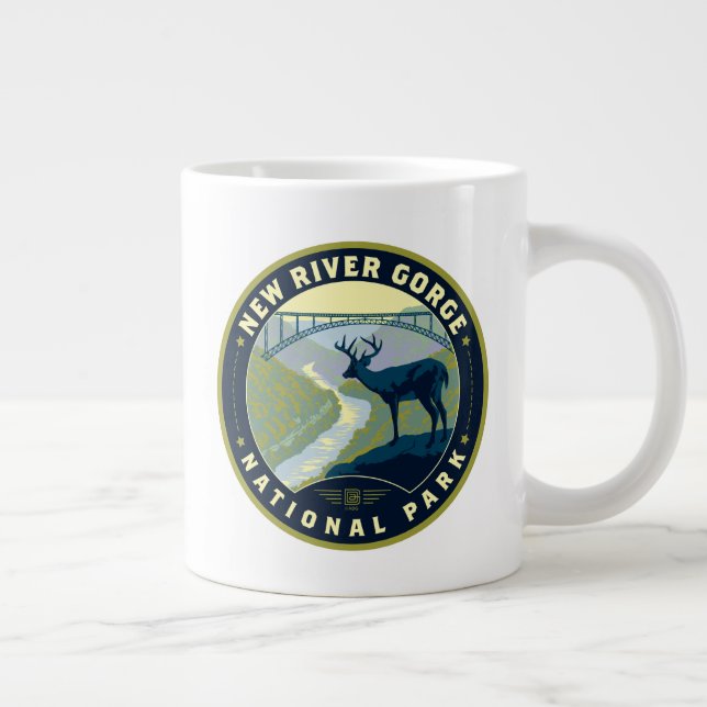 New River Gorge National Park Giant Coffee Mug (Right)