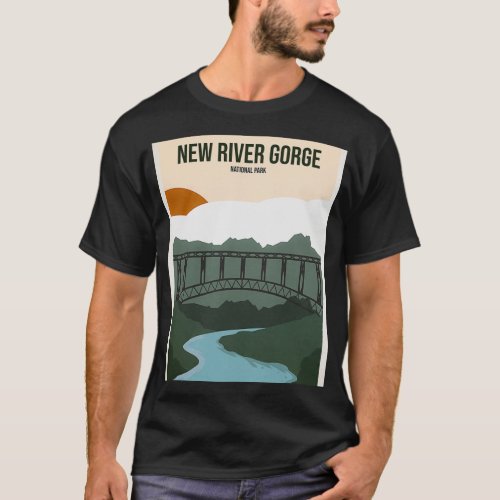 New River Gorge National Park Graphic T_Shirt