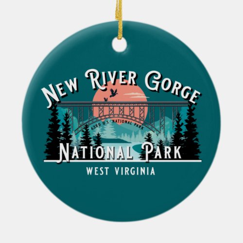 NEW RIVER GORGE NATIONAL PARK HOLIDAY ORNAMENT
