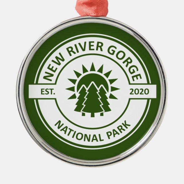 New River Gorge National Park Metal Ornament (Front)
