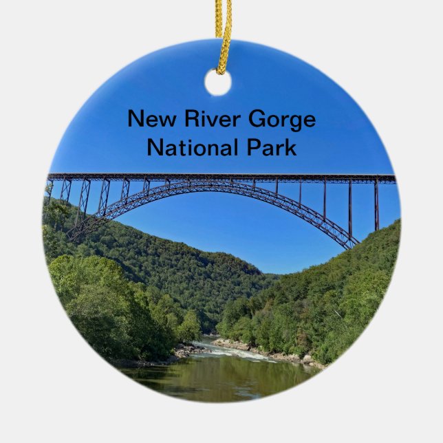 New RIver Gorge National Park ornament (Front)