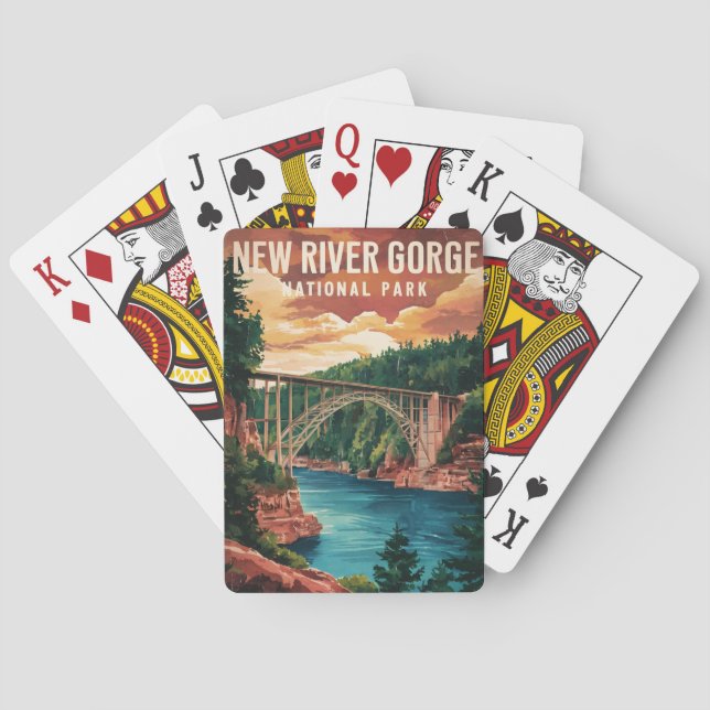 New River Gorge National Park & Preserve  Poker Cards (Back)