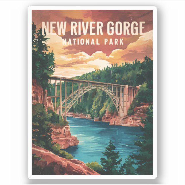 New River Gorge National Park & Preserve  Sticker (Front)