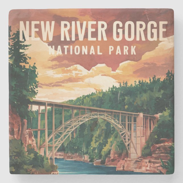 New River Gorge National Park & Preserve  Stone Coaster (Front)