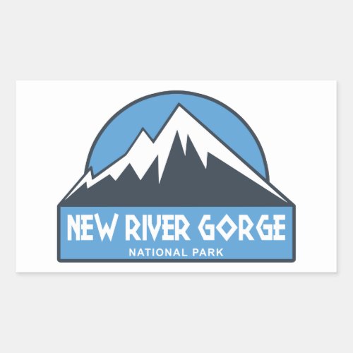 New River Gorge National Park Rectangular Sticker