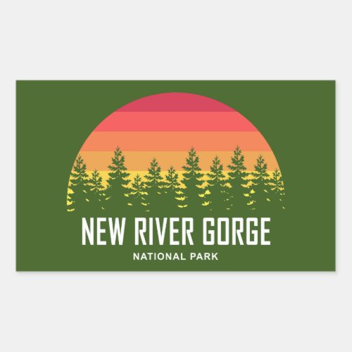 New River Gorge National Park Rectangular Sticker