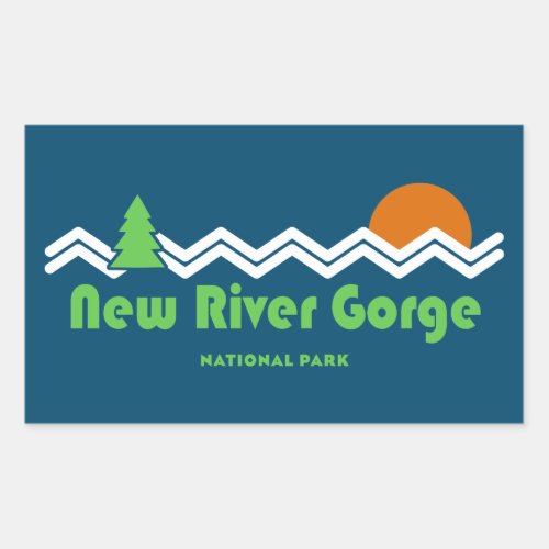 New River Gorge National Park Rectangular Sticker