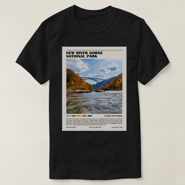 New River Gorge National Park T-Shirt (Design Front)