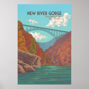 New River Gorge National Park Travel Poster