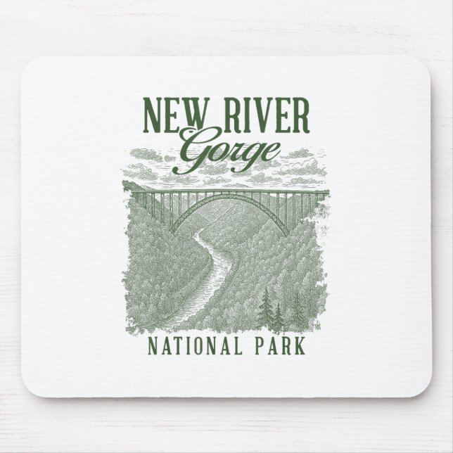 New River Gorge National Park Traveling Nature Exp Mouse Pad (Front)
