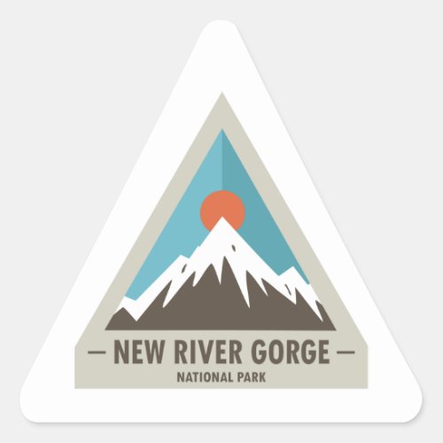 New River Gorge National Park Triangle Sticker