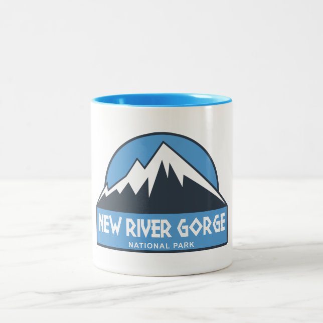 New River Gorge National Park Two-Tone Coffee Mug (Center)