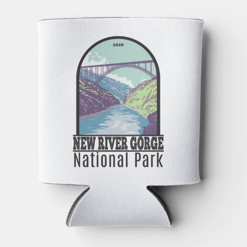 New River Gorge National Park West Virginia Bridge Can Cooler