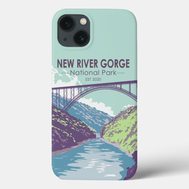 New River Gorge National Park West Virginia Bridge Case-Mate iPhone Case (Back)