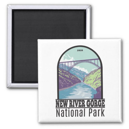 New River Gorge National Park West Virginia Bridge Magnet