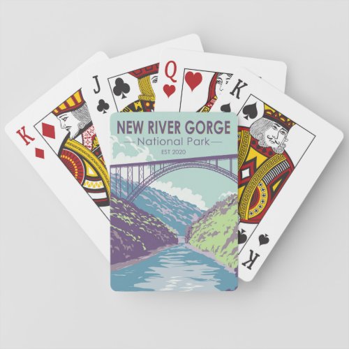 New River Gorge National Park West Virginia Bridge Poker Cards